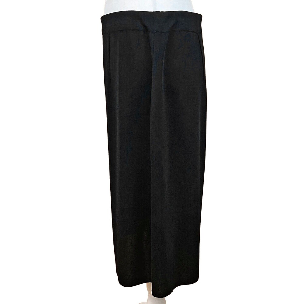 Exclusively Misook A-Line Skirt Size 8 ? Black Knit Elastic Waist Knee Length - Picture 2 of 5